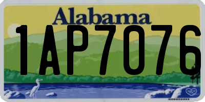 AL license plate 1AP7076