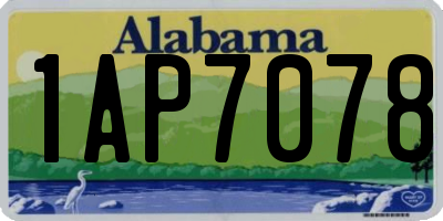 AL license plate 1AP7078