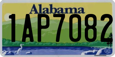 AL license plate 1AP7082