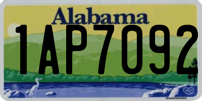 AL license plate 1AP7092
