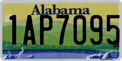 AL license plate 1AP7095