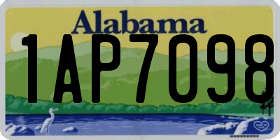 AL license plate 1AP7098