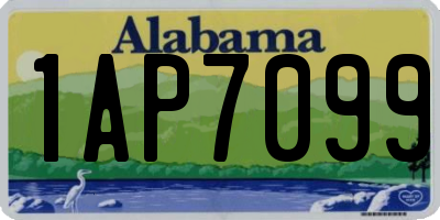 AL license plate 1AP7099