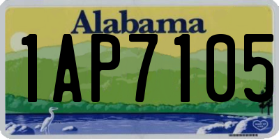 AL license plate 1AP7105