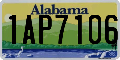 AL license plate 1AP7106