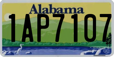 AL license plate 1AP7107