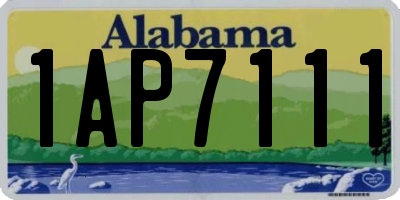 AL license plate 1AP7111