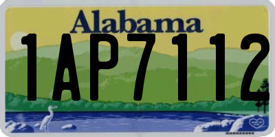 AL license plate 1AP7112