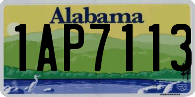 AL license plate 1AP7113