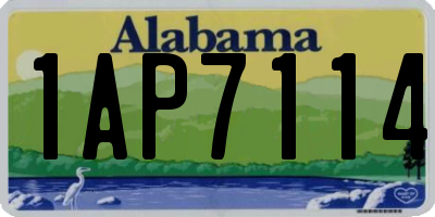 AL license plate 1AP7114