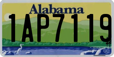 AL license plate 1AP7119