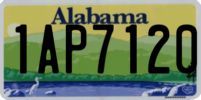 AL license plate 1AP7120