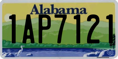 AL license plate 1AP7121
