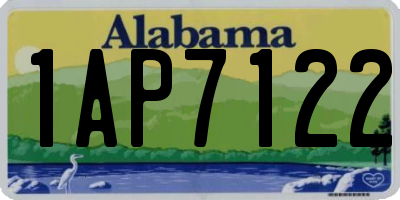 AL license plate 1AP7122