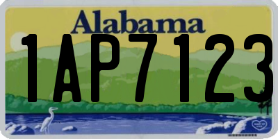 AL license plate 1AP7123