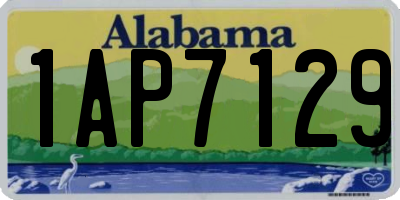 AL license plate 1AP7129
