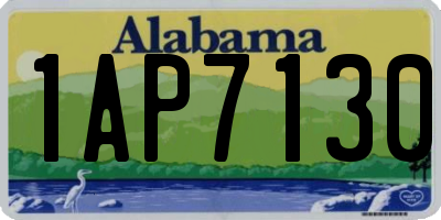 AL license plate 1AP7130