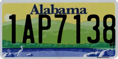 AL license plate 1AP7138