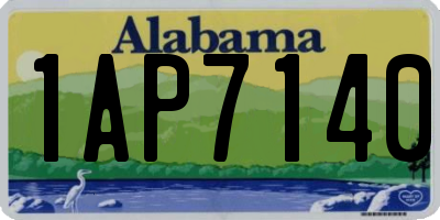 AL license plate 1AP7140