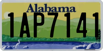 AL license plate 1AP7141