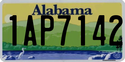 AL license plate 1AP7142