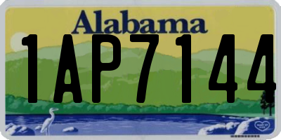 AL license plate 1AP7144