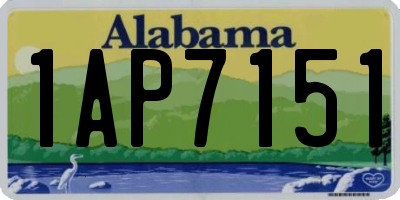 AL license plate 1AP7151