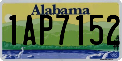 AL license plate 1AP7152