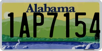 AL license plate 1AP7154