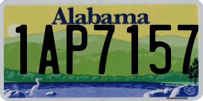 AL license plate 1AP7157