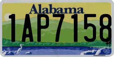 AL license plate 1AP7158