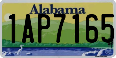 AL license plate 1AP7165