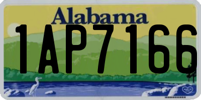 AL license plate 1AP7166
