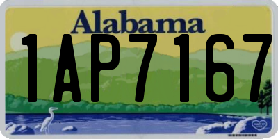 AL license plate 1AP7167