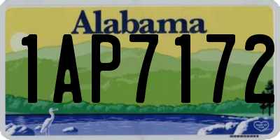 AL license plate 1AP7172