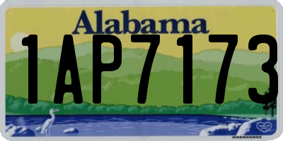 AL license plate 1AP7173