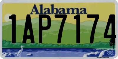AL license plate 1AP7174