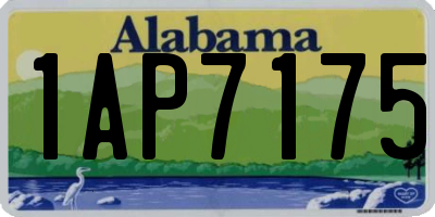 AL license plate 1AP7175