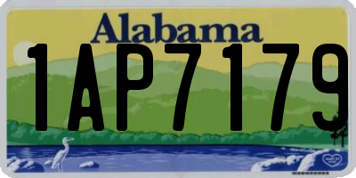 AL license plate 1AP7179