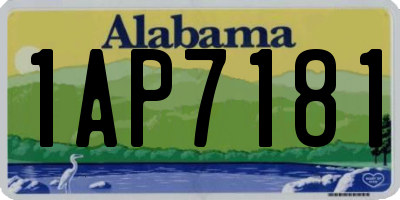 AL license plate 1AP7181
