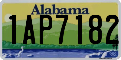 AL license plate 1AP7182