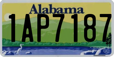 AL license plate 1AP7187