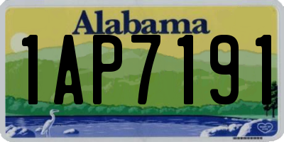 AL license plate 1AP7191