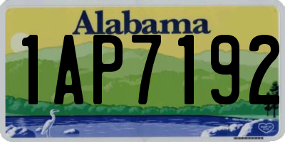 AL license plate 1AP7192