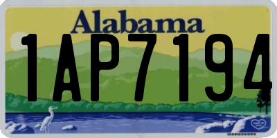 AL license plate 1AP7194
