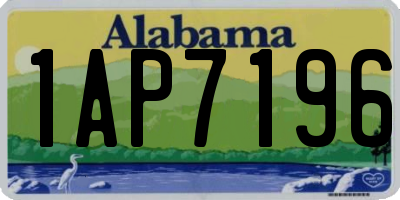 AL license plate 1AP7196