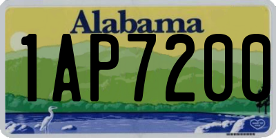AL license plate 1AP7200