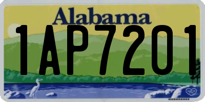 AL license plate 1AP7201