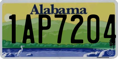 AL license plate 1AP7204