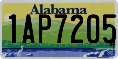 AL license plate 1AP7205